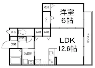 ヴィクトワール【1階】の間取り