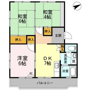 広島県福山市東川口町5【マンション】の間取り