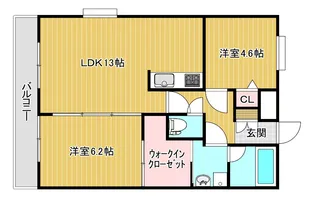 kokomo天神尾【4階】の間取り