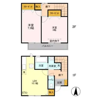 メゾンベールMの間取り
