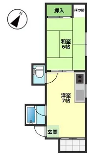 コーポ尾崎【2階】の間取り
