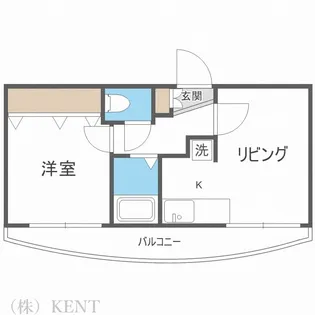 ヴィレッジ円山【4階】の間取り