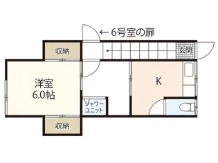 伊藤アパート【2階】の間取り