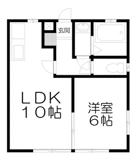 トーヨーハイツ【1階】の間取り
