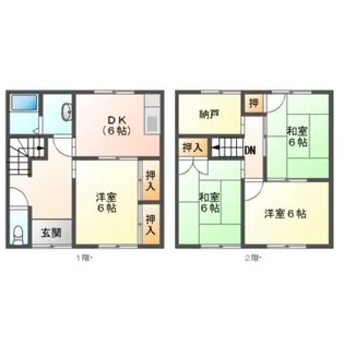 愛知県西春日井郡豊山町大字豊場字大山【一戸建】の間取り