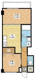 Grus活水通り【4階】の間取り