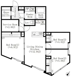EDIT西池袋【2階】の間取り