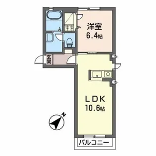 シャーメゾン・ノワC【1階】の間取り