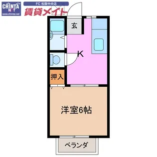 コーポ和院【2階】の間取り