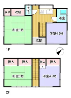 埼玉県春日部市新宿新田【一戸建】の間取り