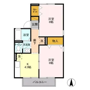 ポラールB【2階】の間取り