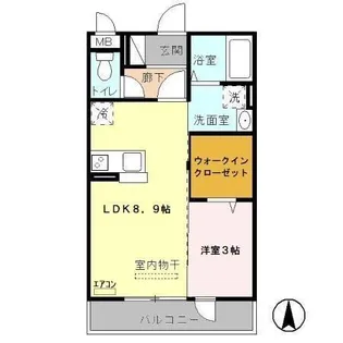 埼玉県さいたま市中央区本町東3【アパート】の間取り