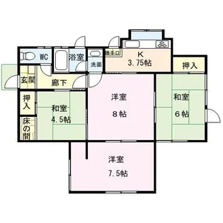 山口県岩国市錦見2【一戸建】の間取り
