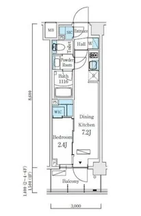 東京都世田谷区北沢1【マンション】の間取り