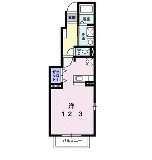 ジャン・セリューII D【1階】の間取り