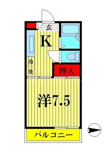 埼玉県さいたま市見沼区東大宮7【アパート】の間取り