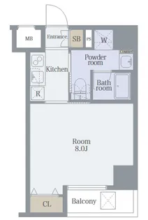 グラントゥルース王子【6階】の間取り