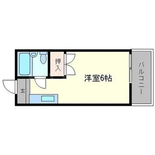 コーポゆたか【2階】の間取り