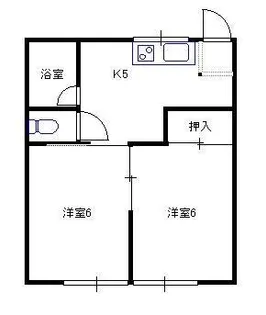 サンハイツ鈴木A【2階】の間取り