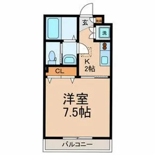東京都江戸川区北小岩4【アパート】の間取り