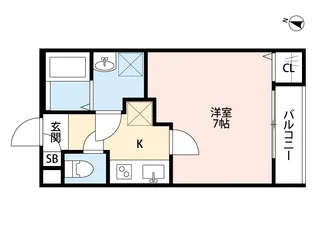 ONE FOR ALL 大宮(ワンフォアオールオオミヤ)【2階】の間取り