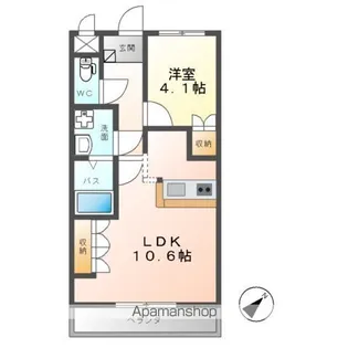茨城県神栖市大野原3【マンション】の間取り