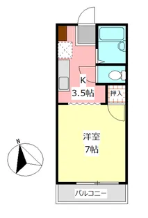 ハイツアルメリア【1階】の間取り