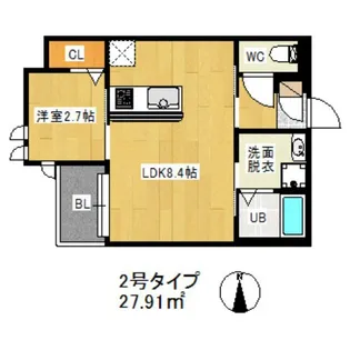 福岡県福岡市南区井尻1【アパート】の間取り
