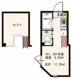 東京都豊島区上池袋3【アパート】の間取り