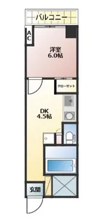 西蒲田さんろーどダイヤモンドマンション【3階】の間取り