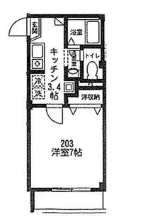 メイプルコート駒沢【2階】の間取り