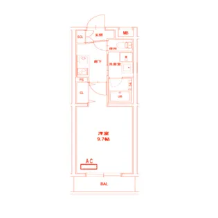 メゾンオルレアン【1階】の間取り