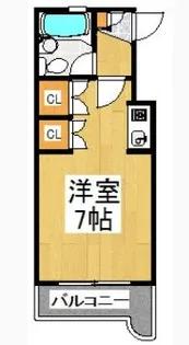 1Kの間取り画像