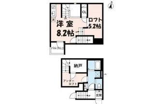 埼玉県さいたま市南区松本1【アパート】の間取り
