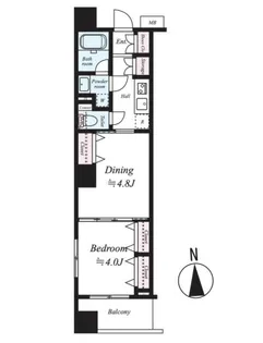 レグラス横浜ポートサイド【4階】の間取り