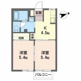 スカイ・タウン【2階】の間取り