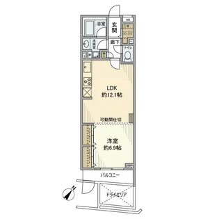 東京都目黒区目黒1【マンション】の間取り
