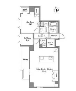 ENetial代官山【9階】の間取り