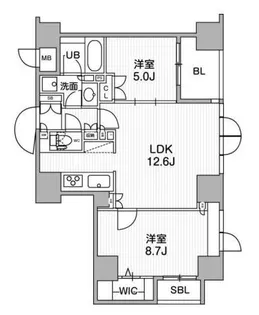 東神田テラスレジデンス【4階】の間取り