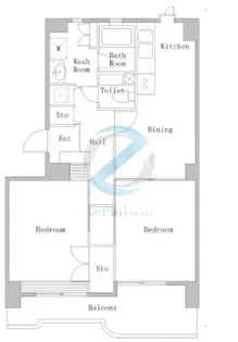 東京都江戸川区小松川2【マンション】の間取り