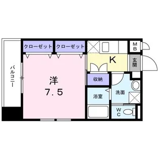 ル・シエル【1階】の間取り