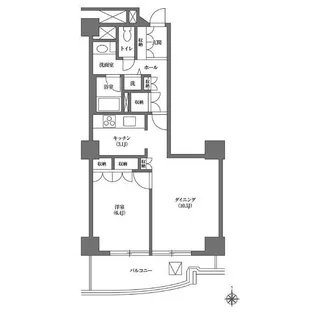 文京グリーンコートビュータワー本駒込【16階】の間取り