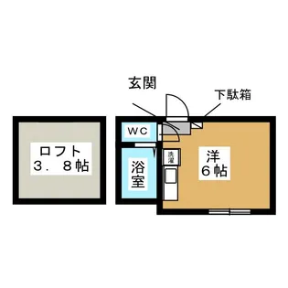 ユナイト追浜A・ガウディ【1階】の間取り