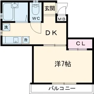リブラ一之江【4階】の間取り