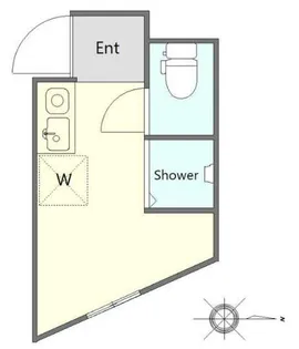東京都世田谷区下馬1【アパート】の間取り