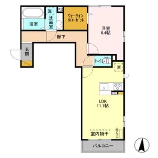 千葉県千葉市緑区鎌取町【アパート】の間取り