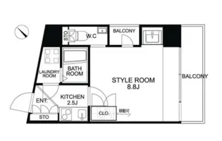 東京都港区麻布台3【マンション】の間取り