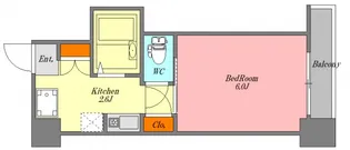 広島県広島市中区富士見町【マンション】の間取り