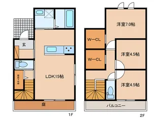 愛知県名古屋市北区西味鋺1【一戸建】の間取り