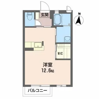 ウィスティアリア久留米【1階】の間取り